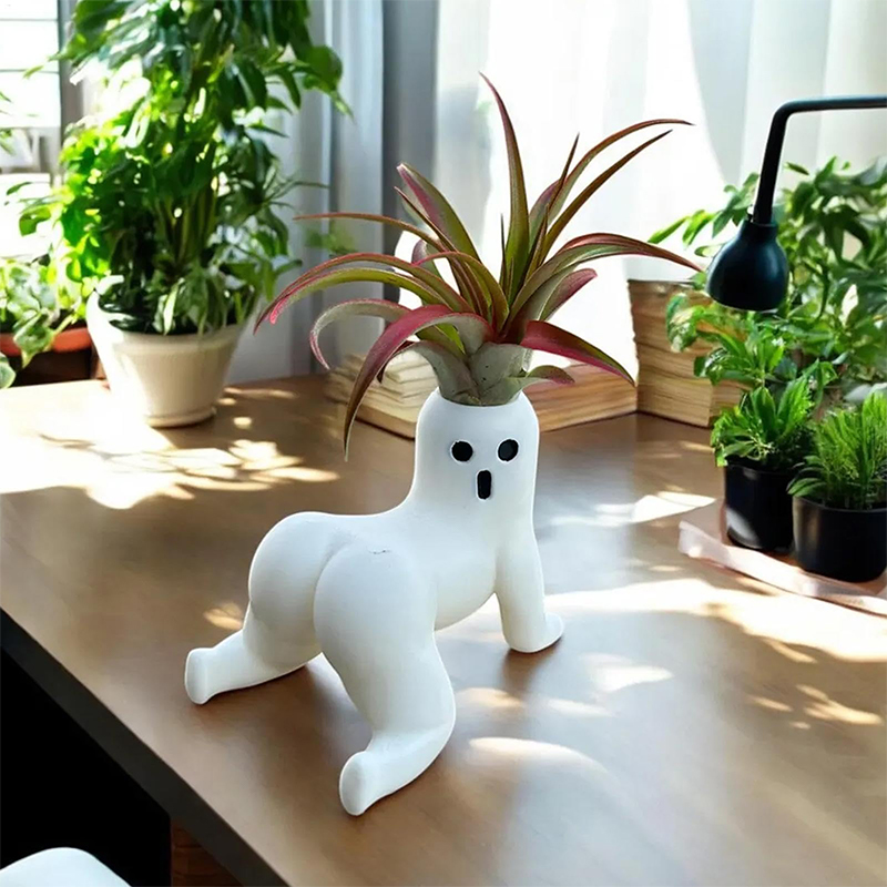 Funny Big Booty Ghost Planter  - огляд і ціна Echeveria Succulent