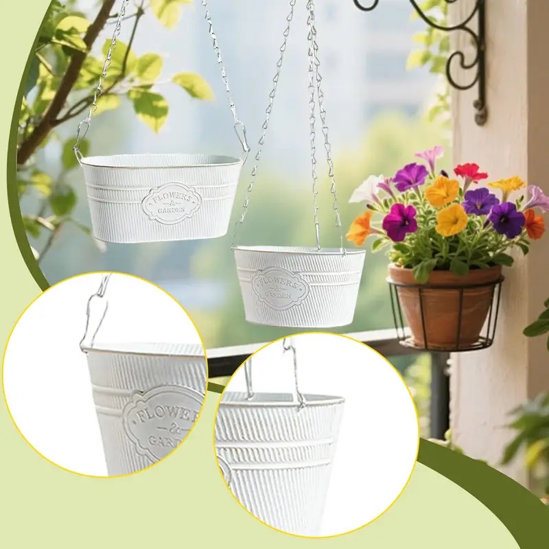 Hanging Wrought-Iron Planters, - огляд і ціна Spider Plant Hanging